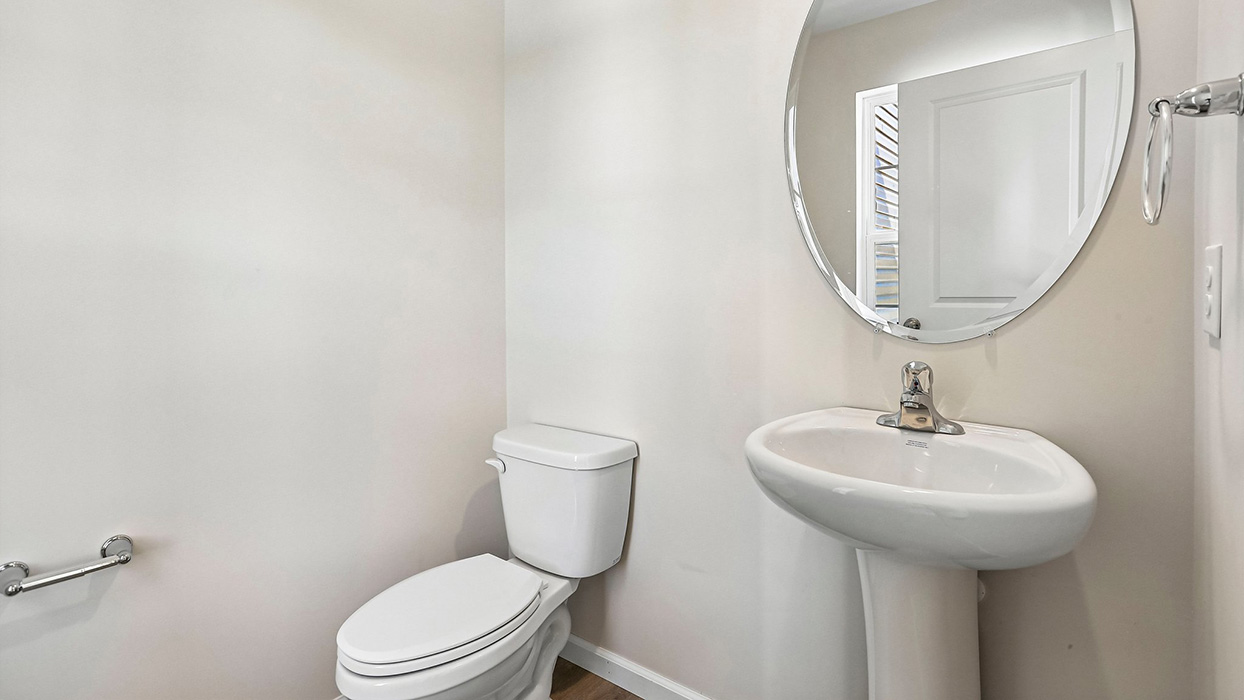 first floor half bathroom