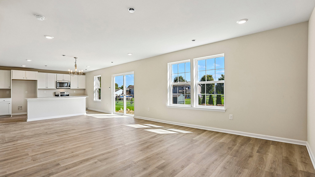 open concept living room