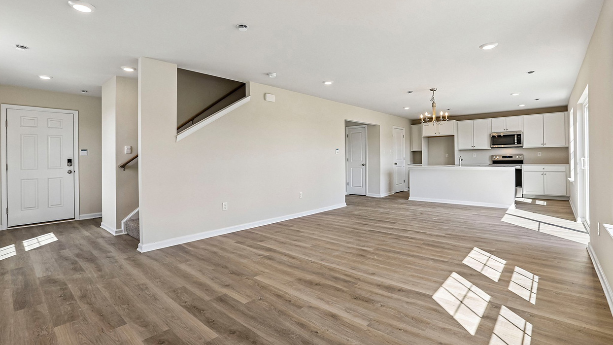 open concept living room