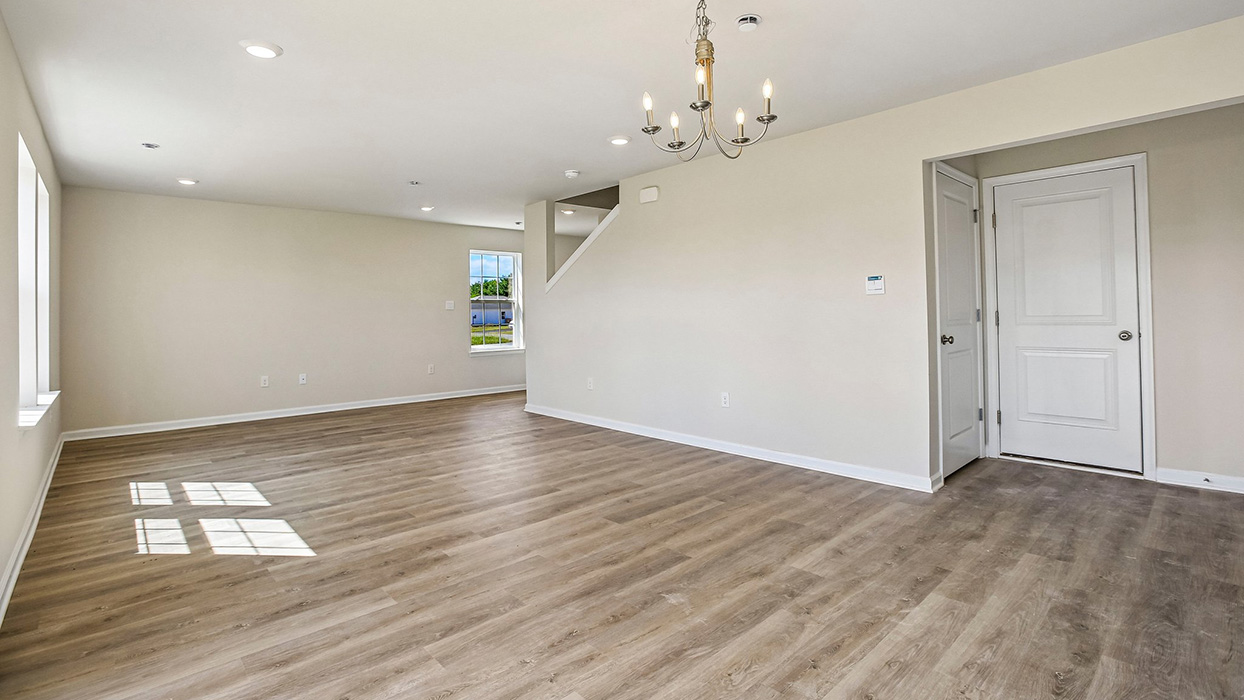 open concept living room