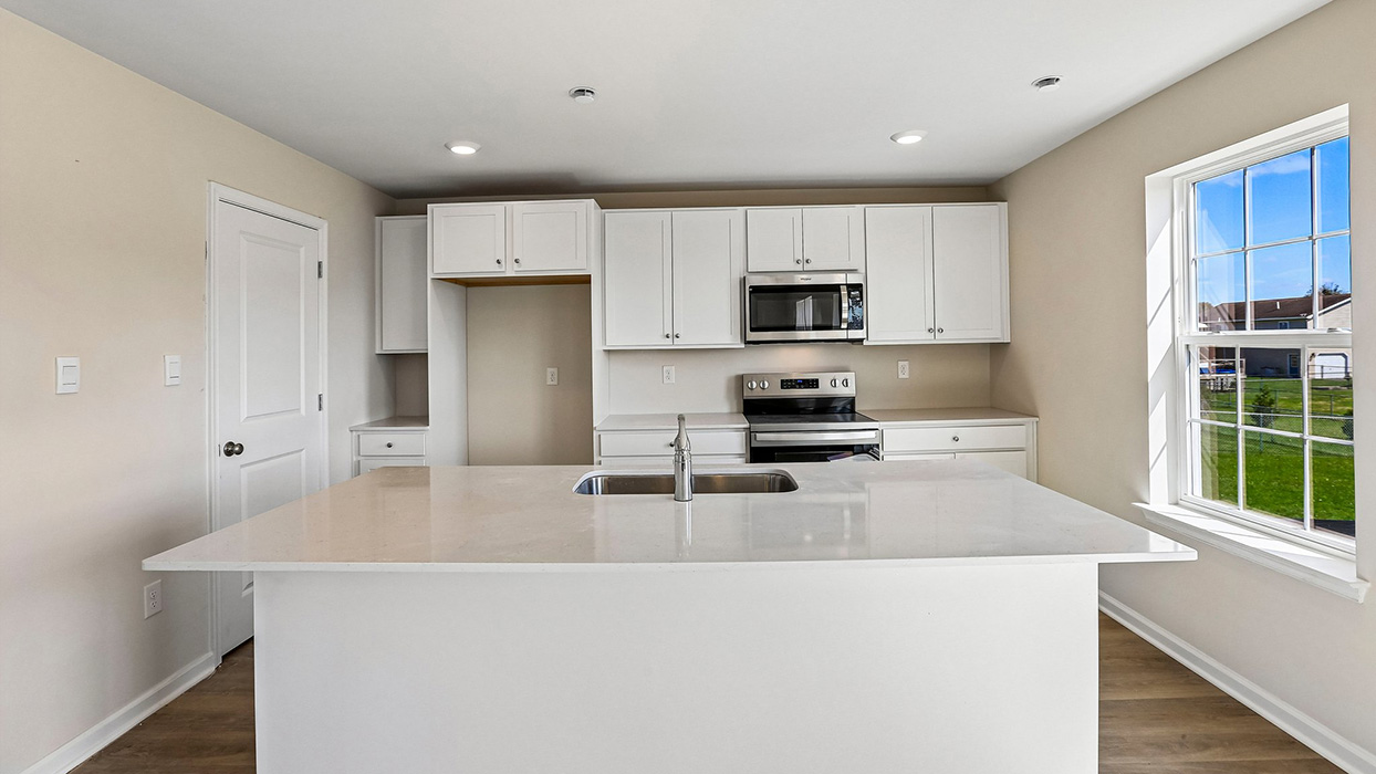 large kitchen island