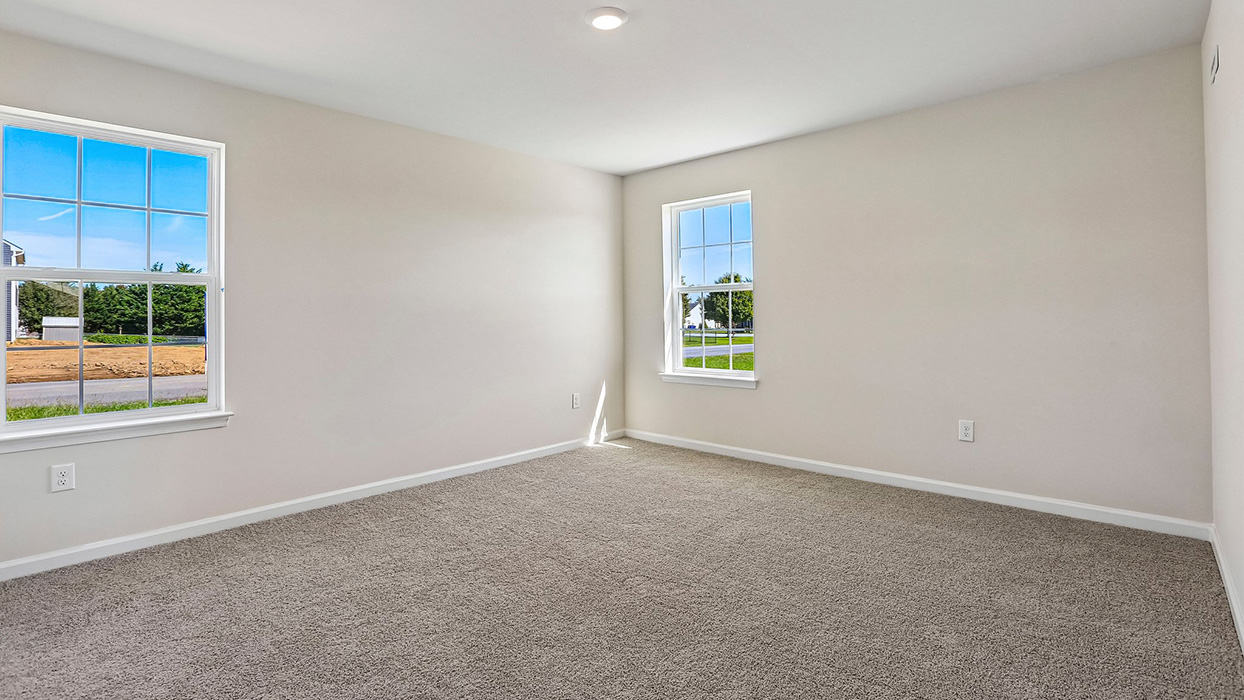 master bedroom with one window
