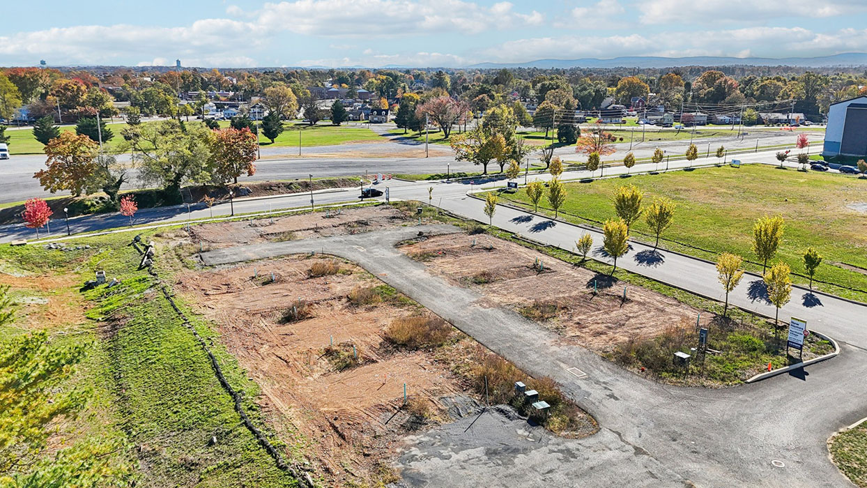 an aerial view of the future chambers crossing community