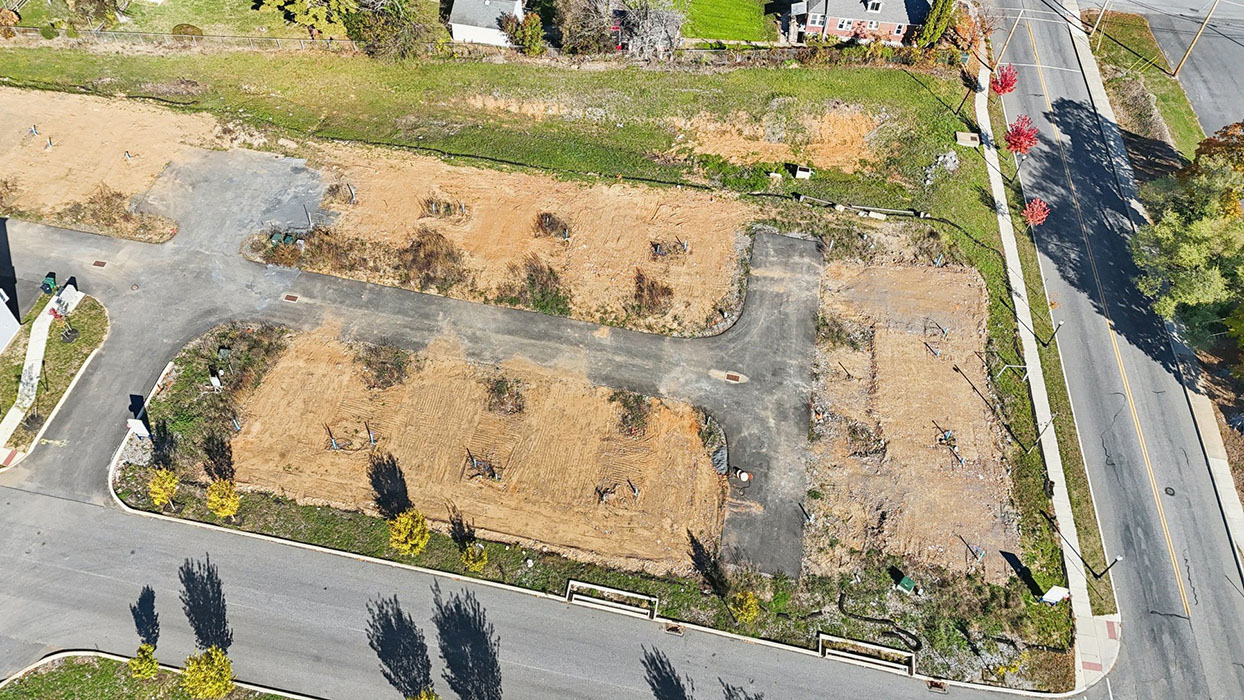 an aerial view of the future chambers crossing community