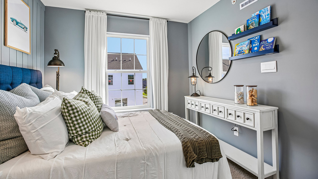 Bedroom two with a single window