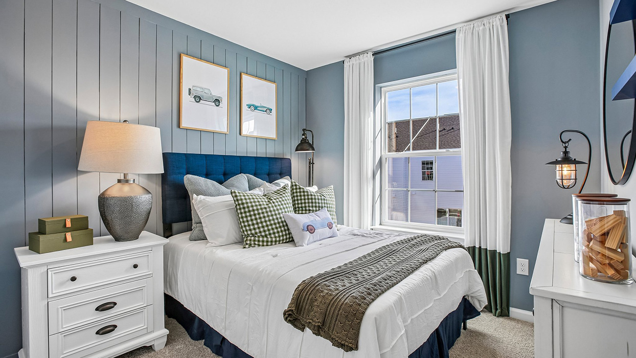 Bedroom two with a single window