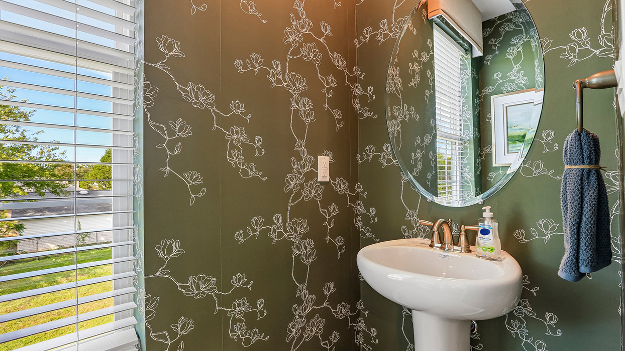 Half bathroom on main living level