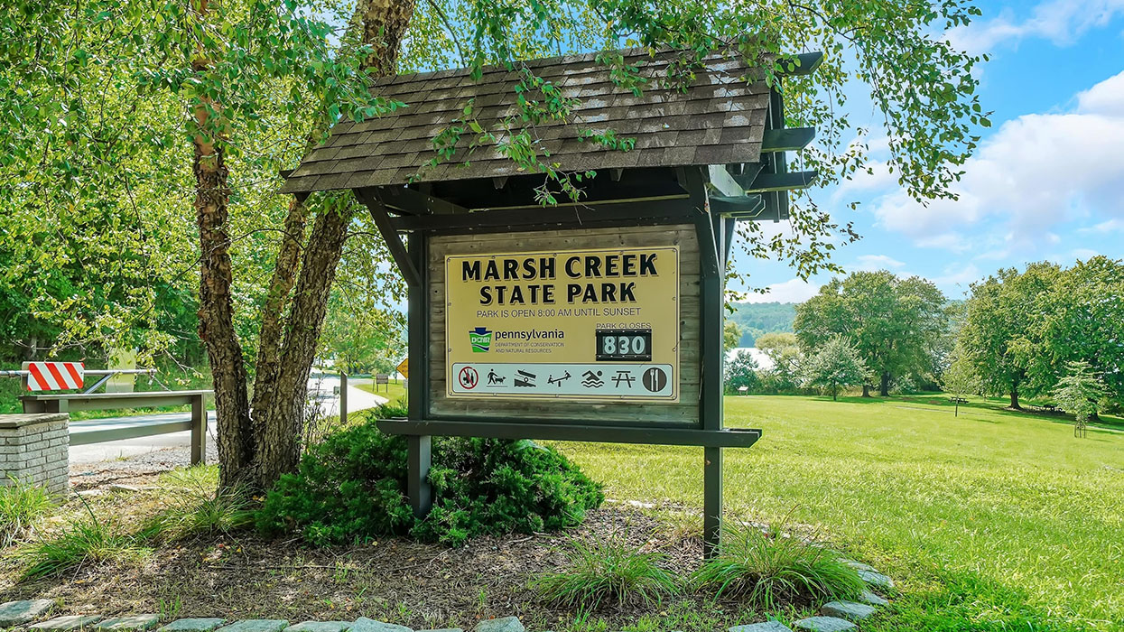 Marsh Creek State Park Entrance