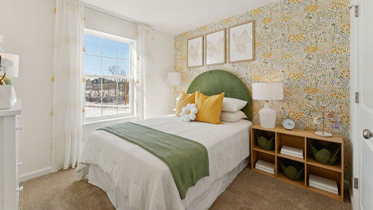 Bedroom two with a single window