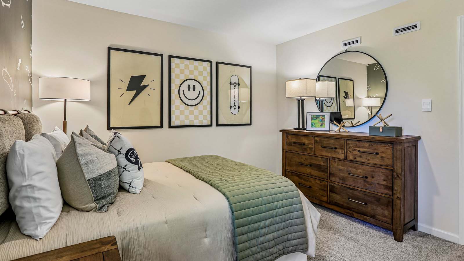 Another view of bedroom three.