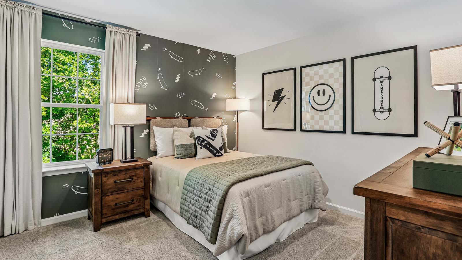 Bedroom three with one window.