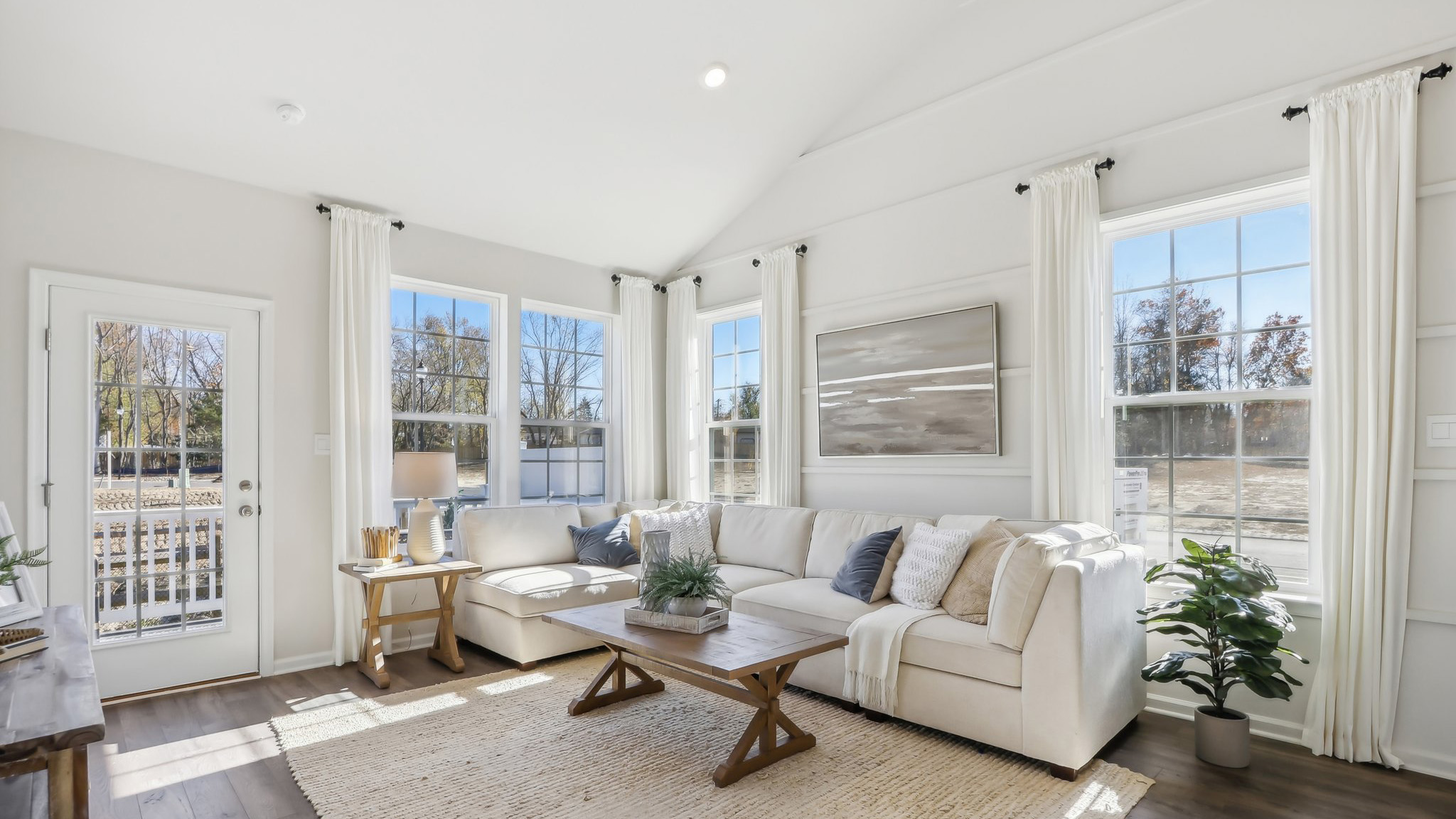 open concept living room