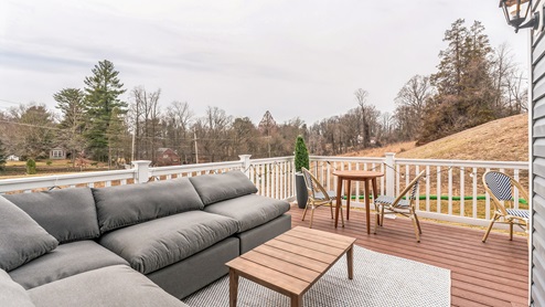 Back deck patio.
