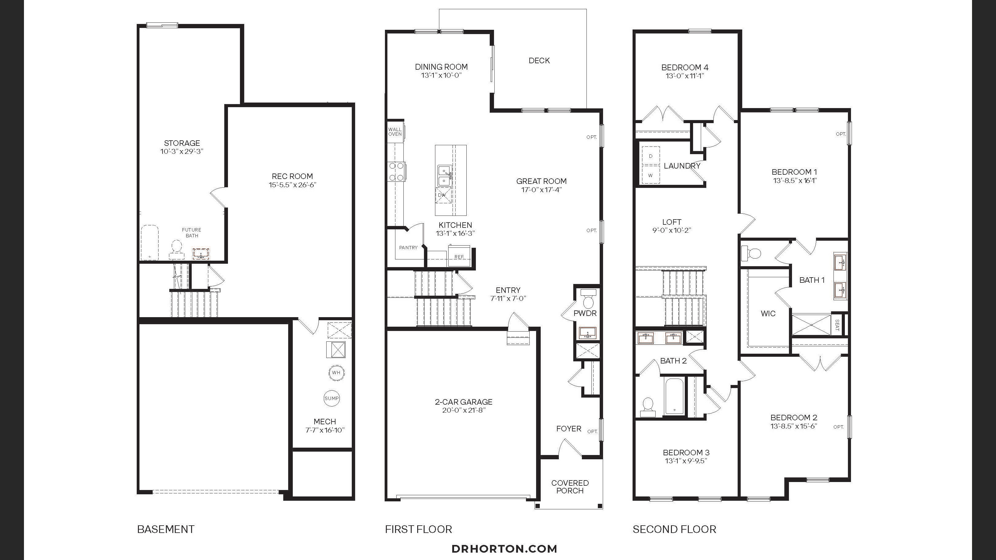 Community floorplan blueprint