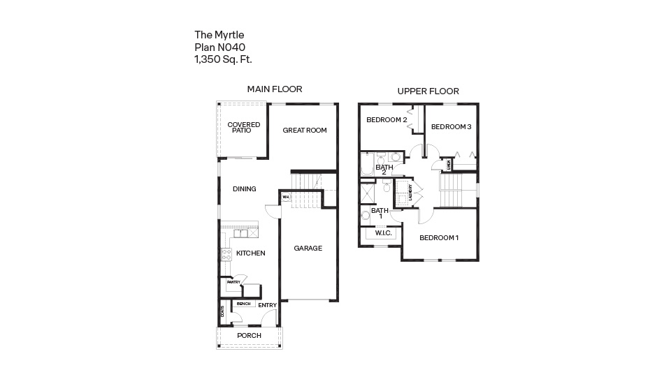 floor plan myrtle 2-story home