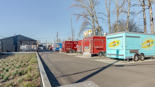 a food truck park in battle ground