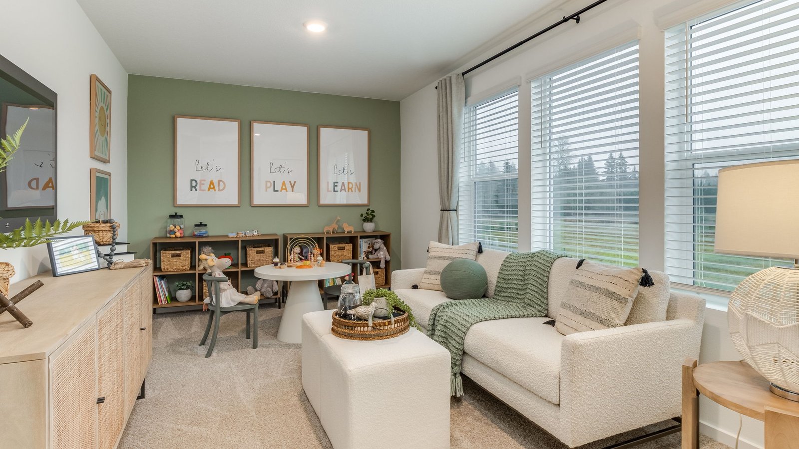 Bedroom with wall-to-wall carpet and a closet