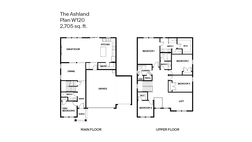 Floor Plan in Highland Terrace LA CENTER, WA D.R. Horton