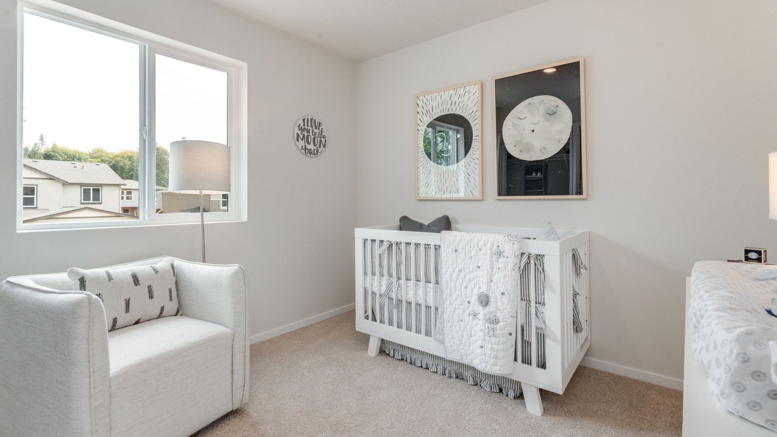 Bedroom with wall-to-wall carpet and a closet