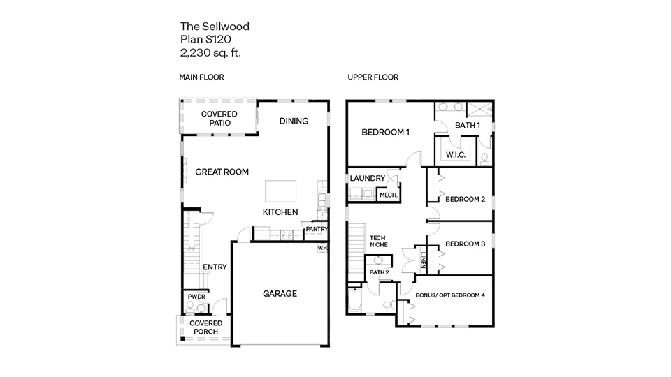 Sellwood floor plan