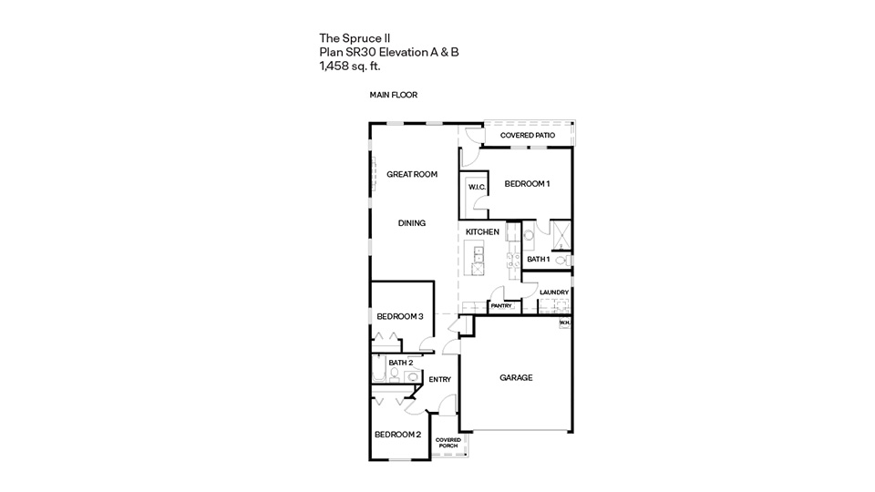 Spruce II floor plan