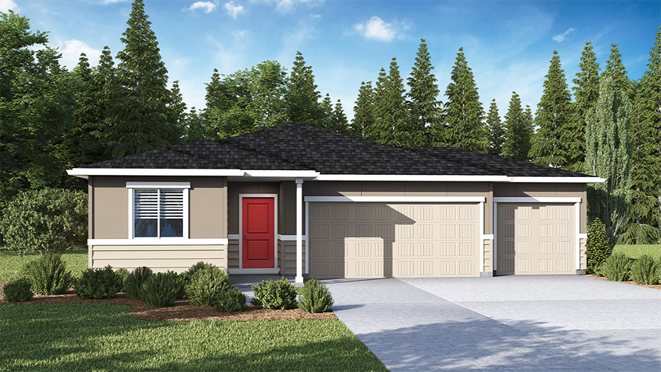 Spruce II exterior front rendering