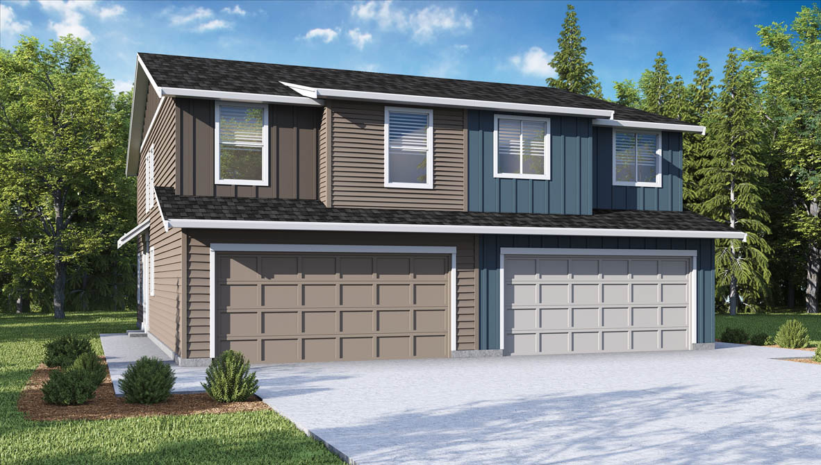 Floor Plan in North Haven Townhomes RIDGEFIELD, WA D.R. Horton