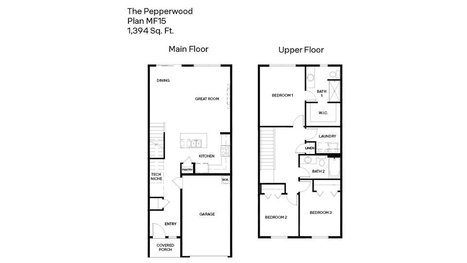 Pepperwood floor plan