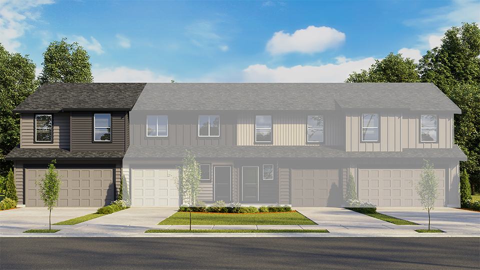 exterior front single-family home with a 2-car garage