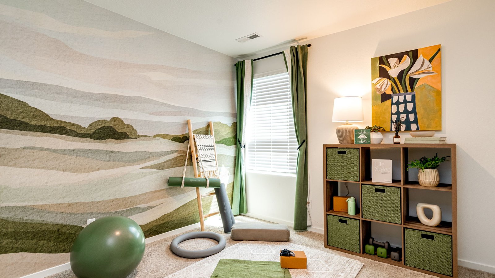 Bedroom with wall-to-wall carpet and a closet