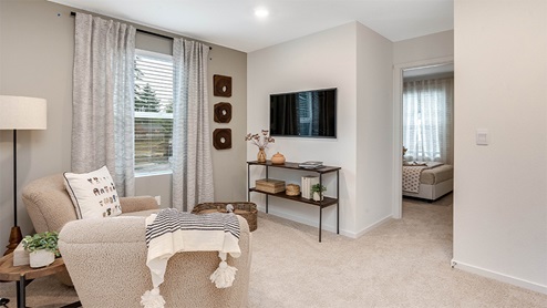 Loft area wall-to-wall carpet