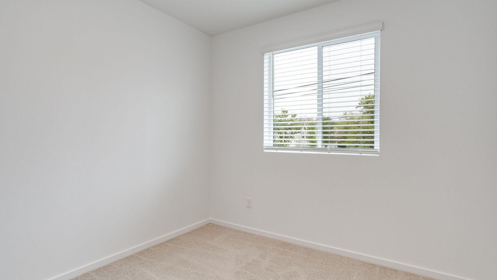 Bedroom with wall-to-wall carpet and a closet