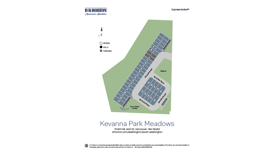 New Homes in Kevanna Park Meadows VANCOUVER, WA D.R. Horton