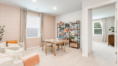 Loft area wall-to-wall carpet