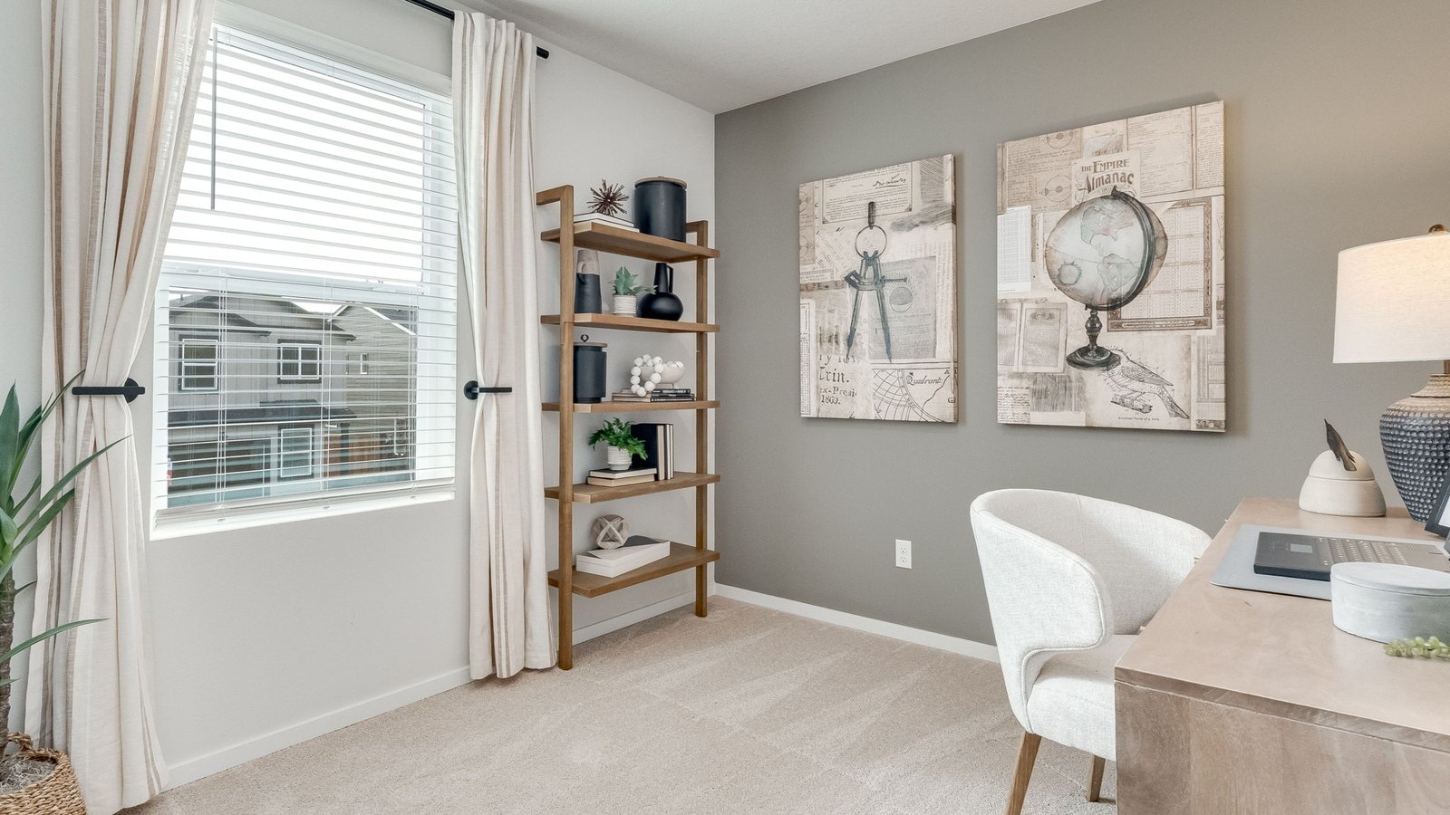 Bedroom with wall-to-wall carpet and a closet