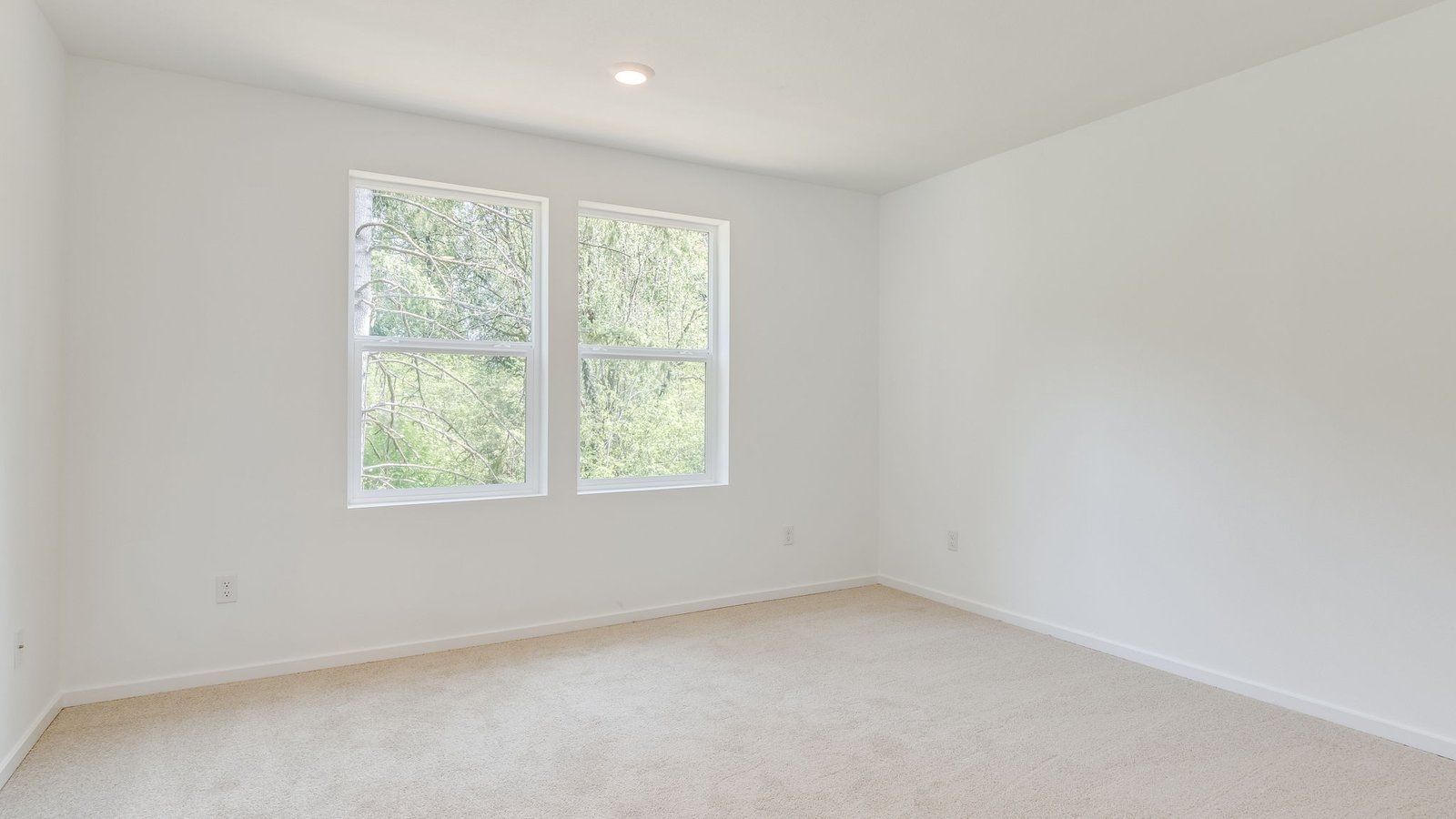 Primary bedroom with wall-to-wall carpet, a walk-in closet and an attached bathroom