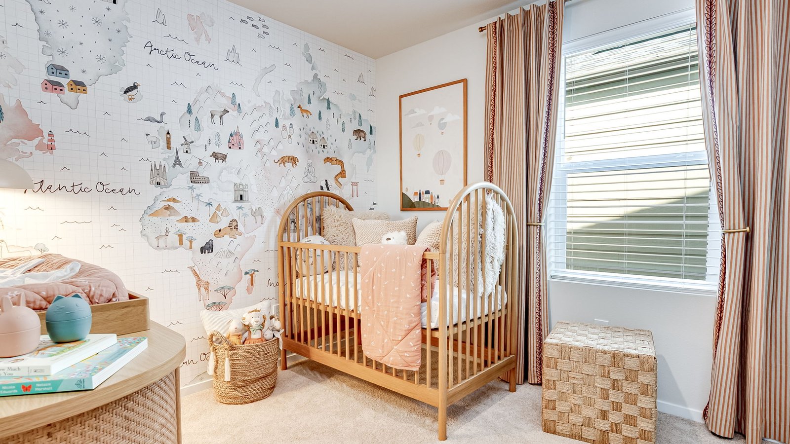 Bedroom with wall-to-wall carpet and a closet