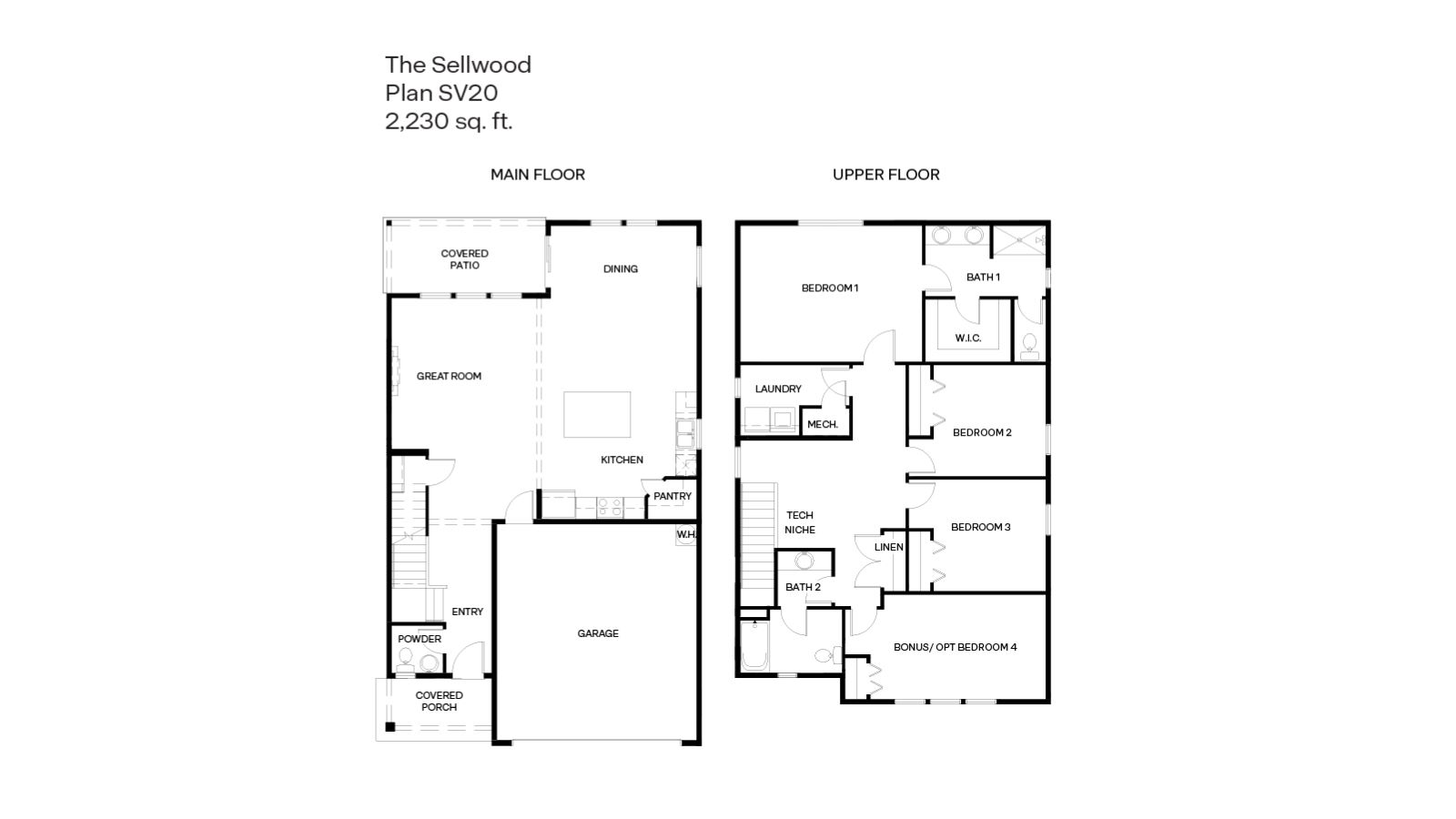Sellwood floor plan