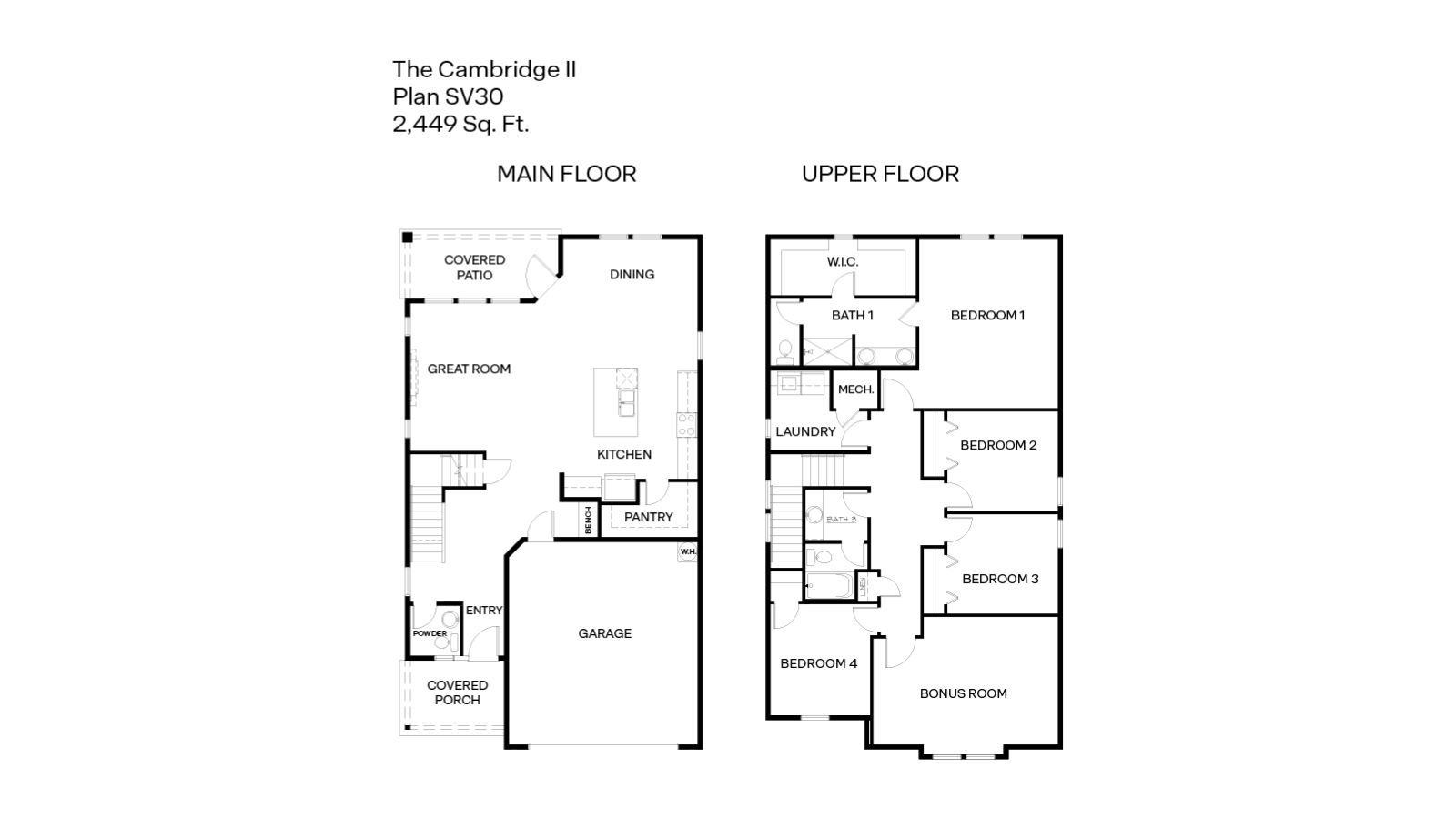 Cambridge floor plan