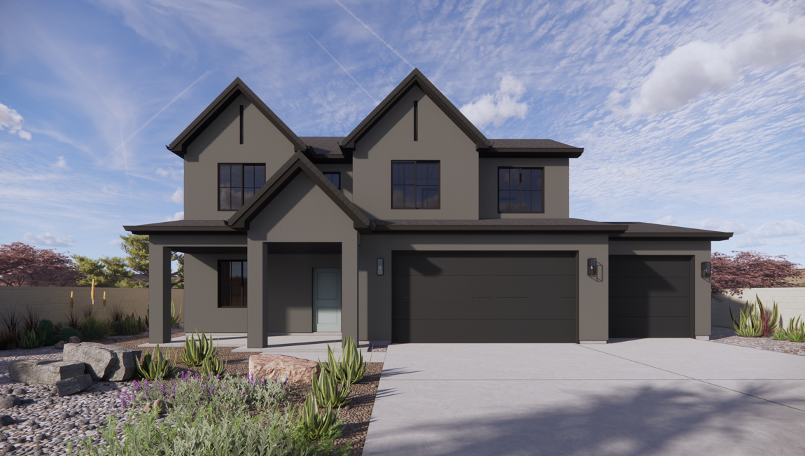 Brand new home in Washington with a three car garage