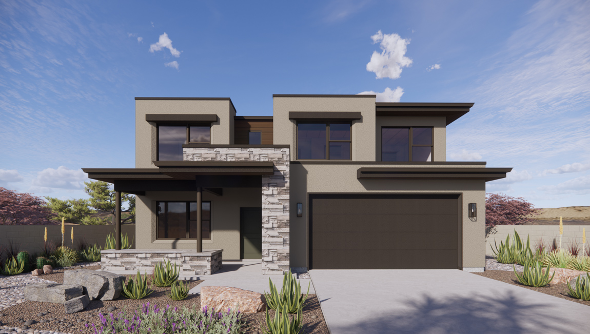 Brand new home in Washington with a two car garage