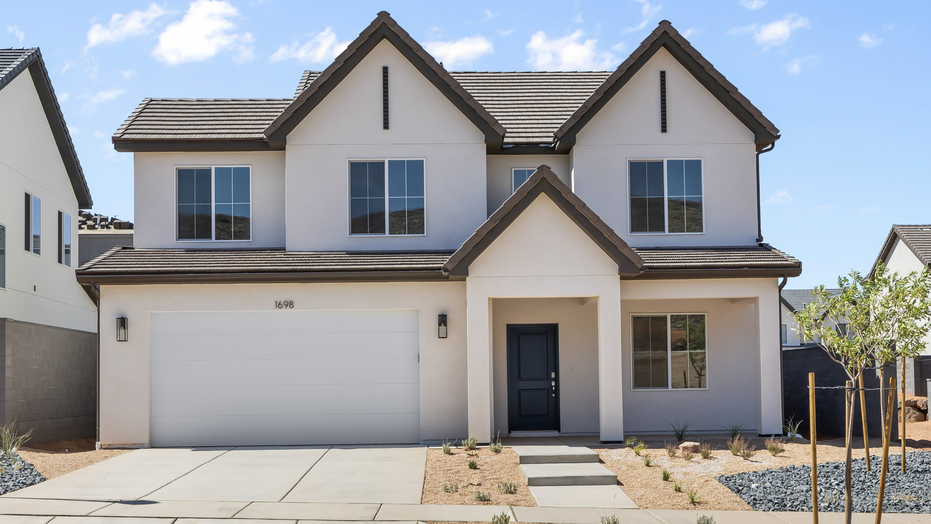 Brand new home in Washington with a two car garage