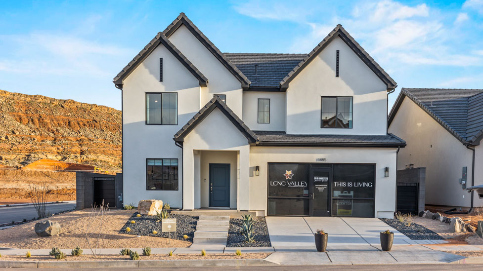 Brand new two story home in Washington  with an attractive desert style exterior