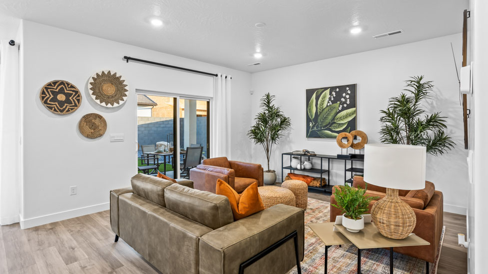 Spacious living room with large picture window