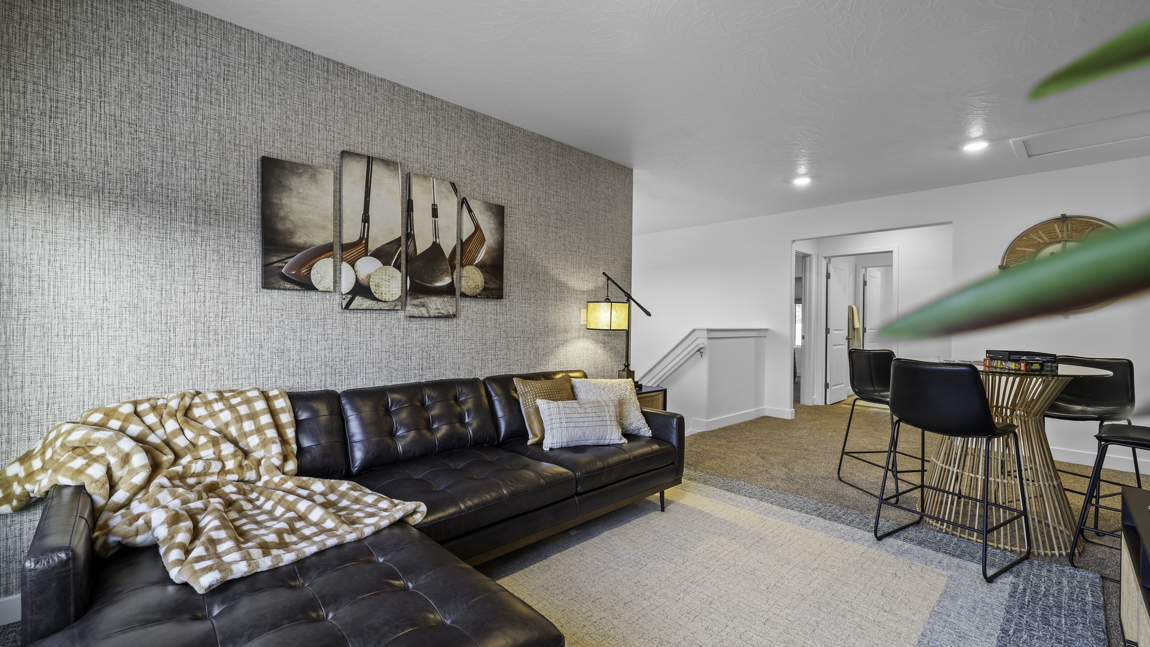 Open loft with oversized picture window