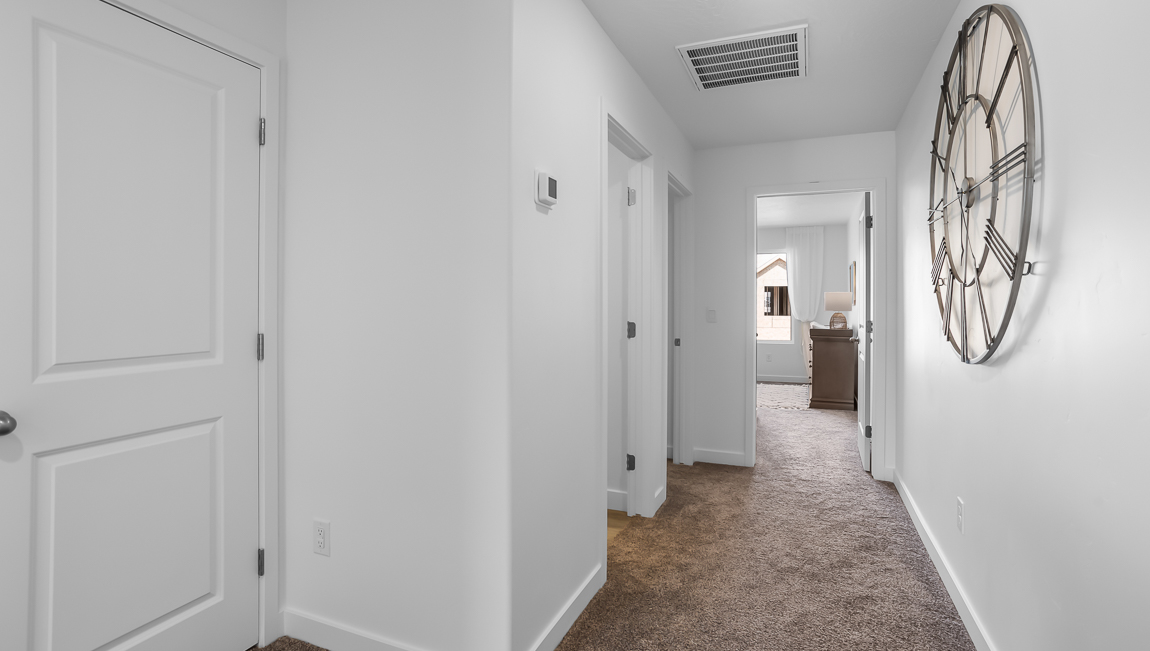 Wide open upstairs hallway