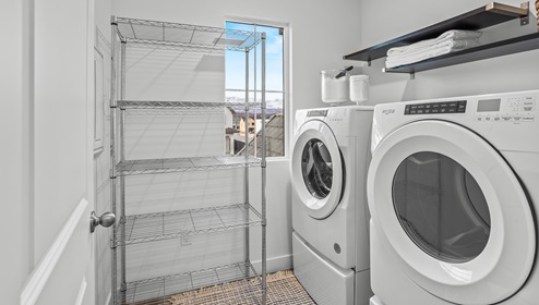 Large laundry room.