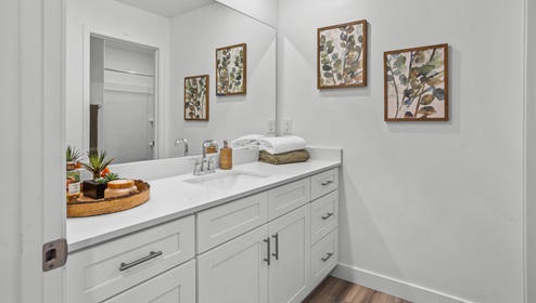 A full size bathroom with a toilet and tub shower combination.