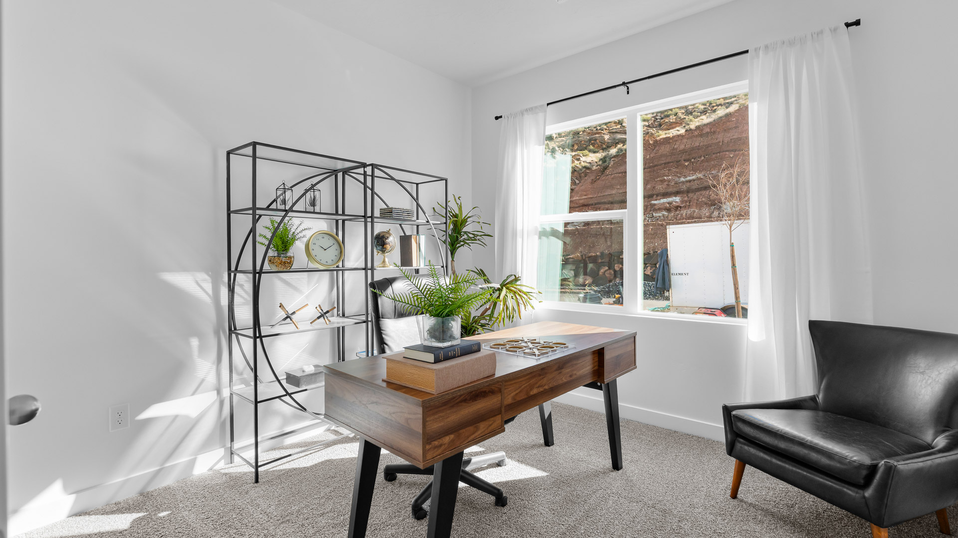 Private office with large picture window