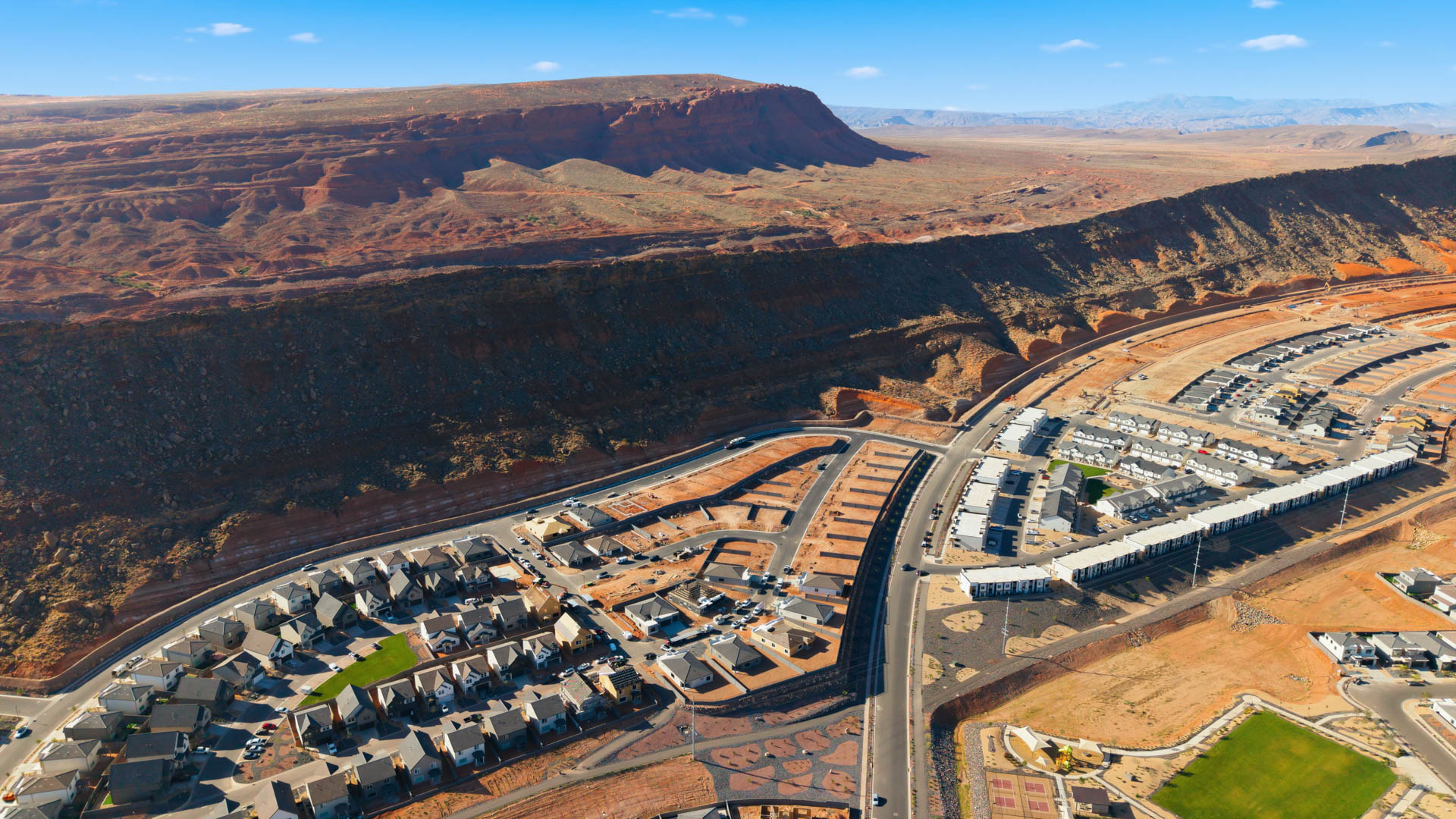 Aerials of Long Valley Community in Washington City.